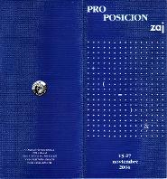 [Programa de Proposición ZAJ al Círculo de Bellas Artes de Madrid al març de l'any 1990]