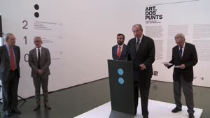 Preinauguració "Art, dos punts. Barcelona viu l'art contemporani" per a la Fundació MACBA [Enregistrament audiovisual roda de premsa]