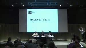 Nous objectius i línies d'investigació MACBA per al període 2014-2016 [Enregistrament audiovisual roda de premsa]