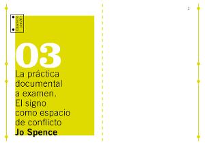 Quaderns portàtils 03. La práctica documental a examen. El signo como espacio de conflicto [Publicació]