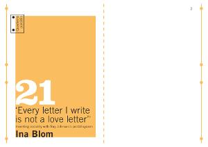 Quaderns portàtils 21. ‘Every letter I write is not a love letter'. Inventing sociality with Ray Johnson's postal system [Publicació]