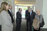 Signatura conveni de col·laboració entre Fundació MACBA i la Fundación AXA [Reportatge fotogràfic acte institucional]