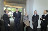 Signatura conveni de col·laboració entre Fundació MACBA i la Fundación AXA [Reportatge fotogràfic acte institucional]