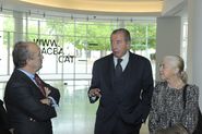 Signatura conveni de col·laboració entre Fundació MACBA i la Fundación AXA [Reportatge fotogràfic acte institucional]