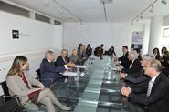 Signatura conveni de col·laboració entre Fundació MACBA i la Fundación AXA [Reportatge fotogràfic acte institucional]