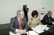 Signatura conveni entre MACBA i Ministeri de Cultura [Reportatge fotogràfic acte institucional]