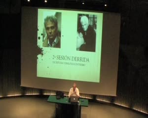 La centralitat de la qüestió de l'escriptura com a matriu del logocentrisme -- Deconstruir aquelles coses sense les quals no es pot viure: les estratègies de Jacques Derrida. Curs d'estiu PEI Obert [Enregistrament audiovisual activitat]