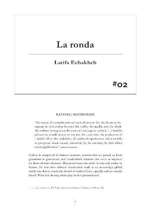 #02 Latifa Echakhch. La ronda [Publicació]