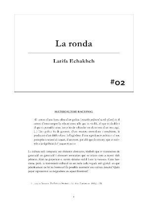 #02 Latifa Echakhch. La ronda [Publicació]