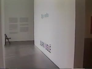 Juan Uslé. Ojo roto [Enregistrament audiovisual exposició]