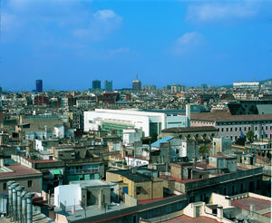 Vista aèria -- Edifici MACBA [Reportatge fotogràfic espais MACBA]