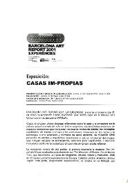 Cases im-pròpies [Dossier de premsa]