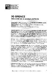 Jo Spence. Més enllà de la imatge perfecta [Dossier de premsa]