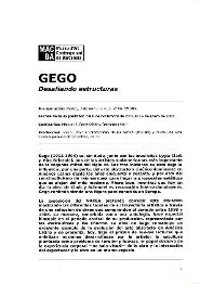 Gego. Desafiant estructures [Dossier de premsa]