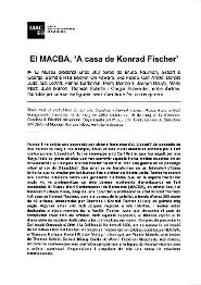 Amb la probabilitat de ser vist. Dorothee i Konrad Fischer. Arxius d'una actitud [Dossier de premsa]