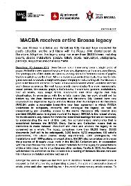 Llegat Joan Brossa [Dossier de premsa]