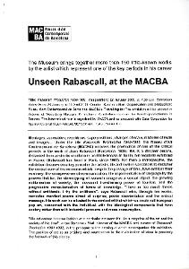 Rabascall. Producció 1964-1982 [Dossier de premsa]