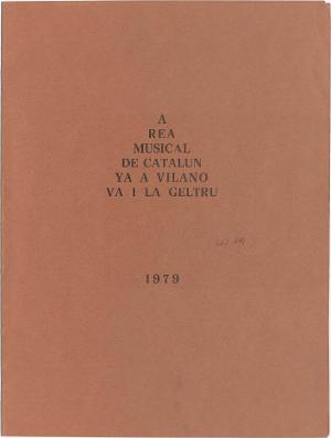 Àrea Musical de Catalunya a Vilanova i la Geltrú, 1979