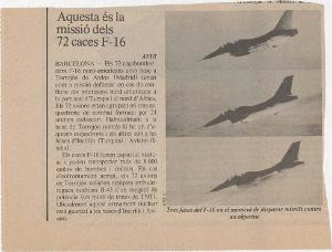 Aquesta és la missió dels 72 caces F-16