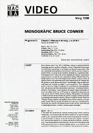 Vídeo. Monogràfic Bruce Conner [Full de mà]