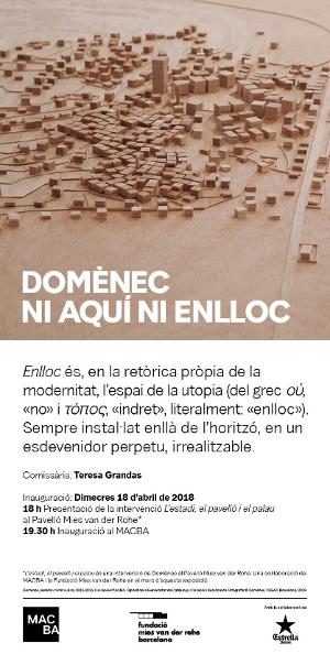 Domènec. Ni aquí ni enlloc [Invitació]