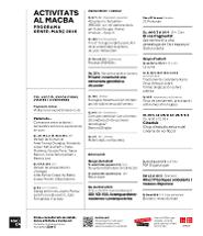 Activitats al MACBA. Programa Gener-Març 2019 [Vinil vitrina]