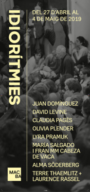 Idiorítmies. Programa de performances, música, poesia, laboratori i text [Banderola exterior]