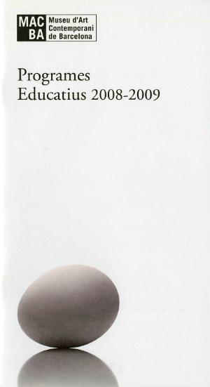 Programes educatius 2008-2009 [Full de mà]