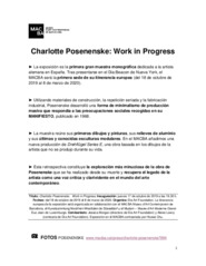 Charlotte Posenenske: Work in Progress [Dossier de premsa]