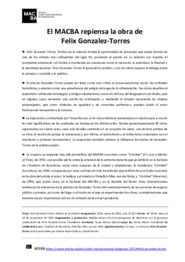 Felix Gonzalez-Torres. Política de la relació [Dossier de premsa]