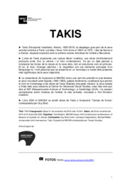 Takis [Dossier de premsa]
