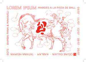 Lorem Ipsum. Marges a la pista de ball [Flyer]