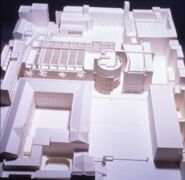 Maqueta avantprojecte edifici MACBA [Reportatge fotogràfic de la construcció de l'edifici MACBA]