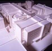 Maqueta avantprojecte edifici MACBA [Reportatge fotogràfic de la construcció de l'edifici MACBA]