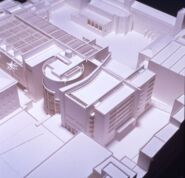 Maqueta avantprojecte edifici MACBA [Reportatge fotogràfic de la construcció de l'edifici MACBA]