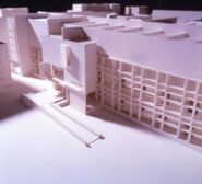 Maqueta avantprojecte edifici MACBA [Reportatge fotogràfic de la construcció de l'edifici MACBA]