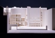 Maqueta avantprojecte edifici MACBA [Reportatge fotogràfic de la construcció de l'edifici MACBA]