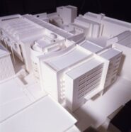 Maqueta avantprojecte edifici MACBA [Reportatge fotogràfic de la construcció de l'edifici MACBA]