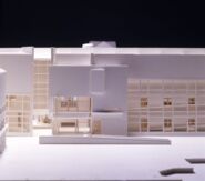 Maqueta avantprojecte edifici MACBA [Reportatge fotogràfic de la construcció de l'edifici MACBA]