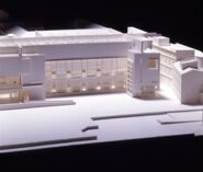 Maqueta avantprojecte edifici MACBA [Reportatge fotogràfic de la construcció de l'edifici MACBA]