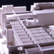 Maqueta avantprojecte edifici MACBA [Reportatge fotogràfic de la construcció de l'edifici MACBA]