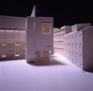 Maqueta avantprojecte edifici MACBA [Reportatge fotogràfic de la construcció de l'edifici MACBA]