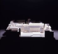 Maqueta avantprojecte edifici MACBA [Reportatge fotogràfic de la construcció de l'edifici MACBA]