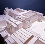 Maqueta avantprojecte edifici MACBA [Reportatge fotogràfic de la construcció de l'edifici MACBA]