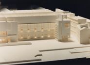 Maqueta avantprojecte edifici MACBA [Reportatge fotogràfic de la construcció de l'edifici MACBA]