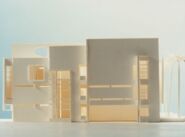 Maqueta avantprojecte edifici MACBA [Reportatge fotogràfic de la construcció de l'edifici MACBA]