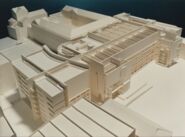 Maqueta avantprojecte edifici MACBA [Reportatge fotogràfic de la construcció de l'edifici MACBA]