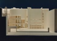 Maqueta avantprojecte edifici MACBA [Reportatge fotogràfic de la construcció de l'edifici MACBA]