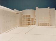 Maqueta avantprojecte edifici MACBA [Reportatge fotogràfic de la construcció de l'edifici MACBA]