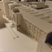 Maqueta avantprojecte edifici MACBA [Reportatge fotogràfic de la construcció de l'edifici MACBA]